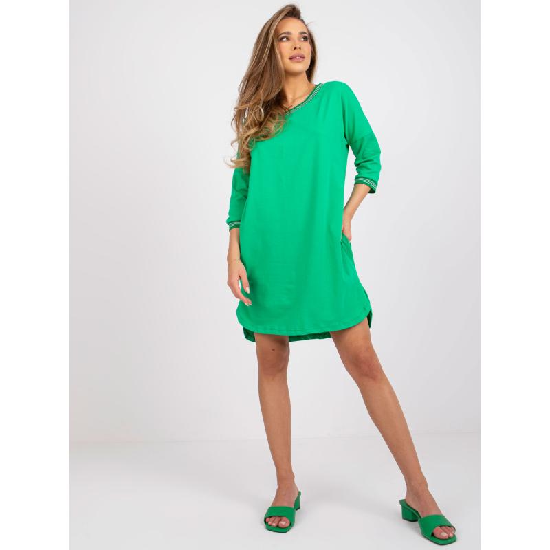 Dámské šaty oversize Nova RUE PARIS tmavě zelené  