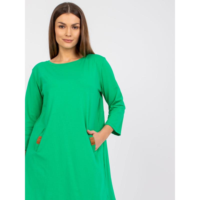 Női pamut ruha DALENNE zöld