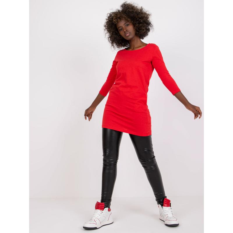 Női tunika zsebekkel pamut Canaria MAYFLIES piros