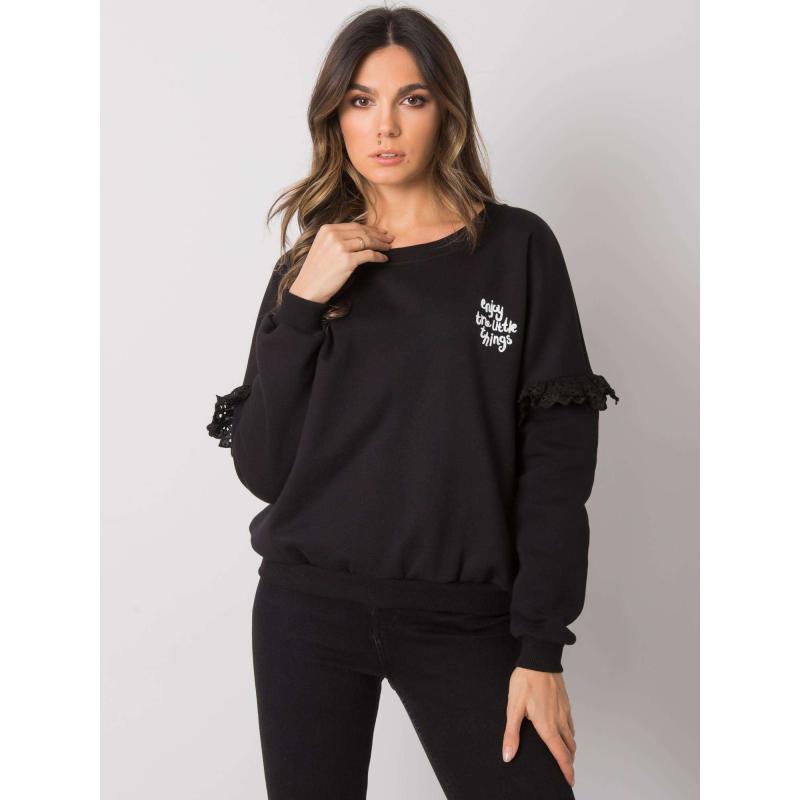 Női kapucnis pulóver Alvah RUE PARIS fekete