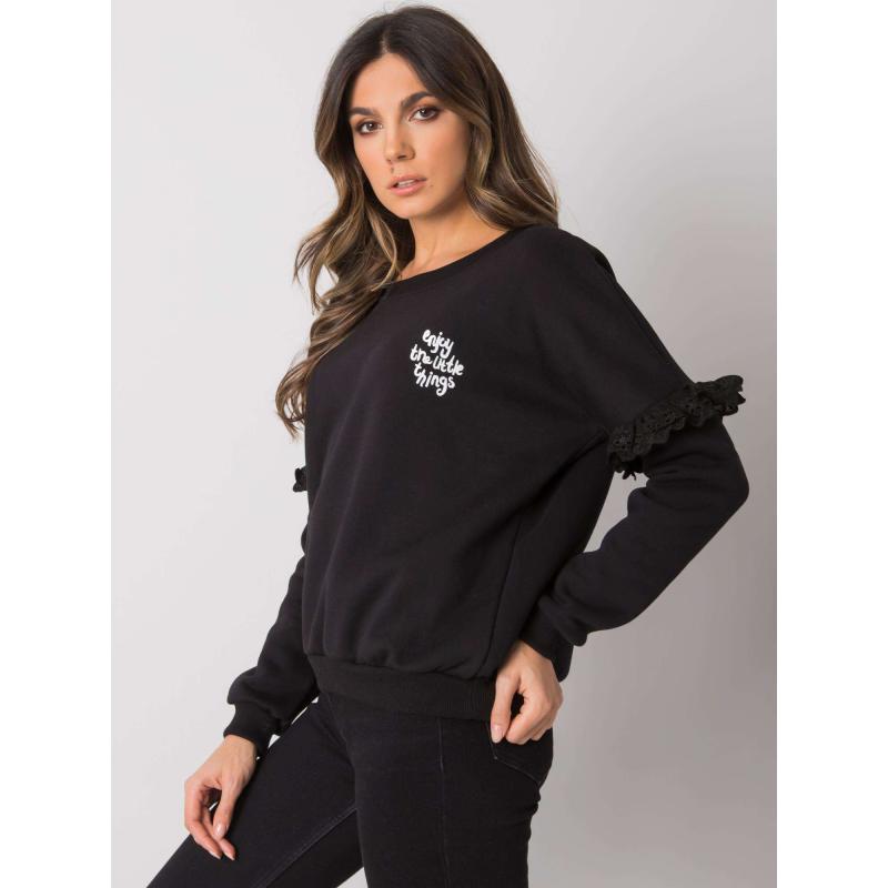 Női kapucnis pulóver Alvah RUE PARIS fekete