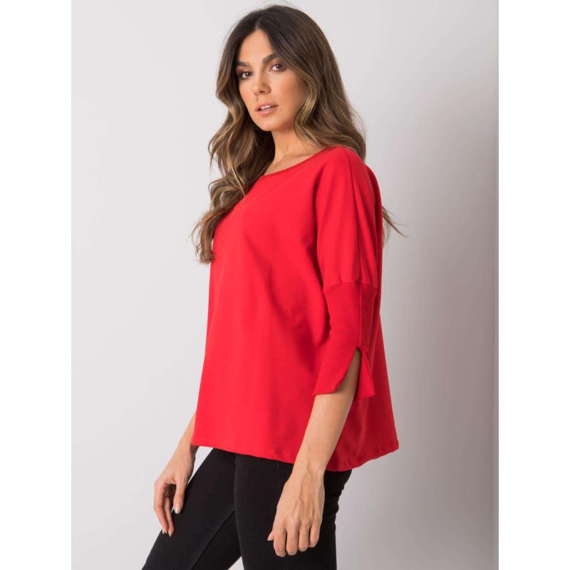 Női laza szabású blúz HASSINA piros