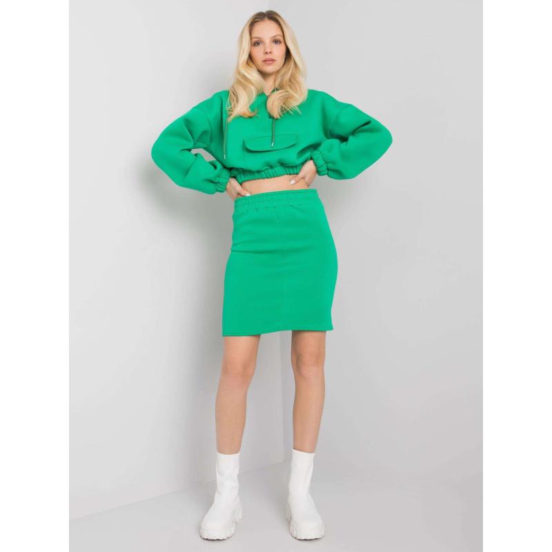 Női szett szoknyával EMILIE zöld