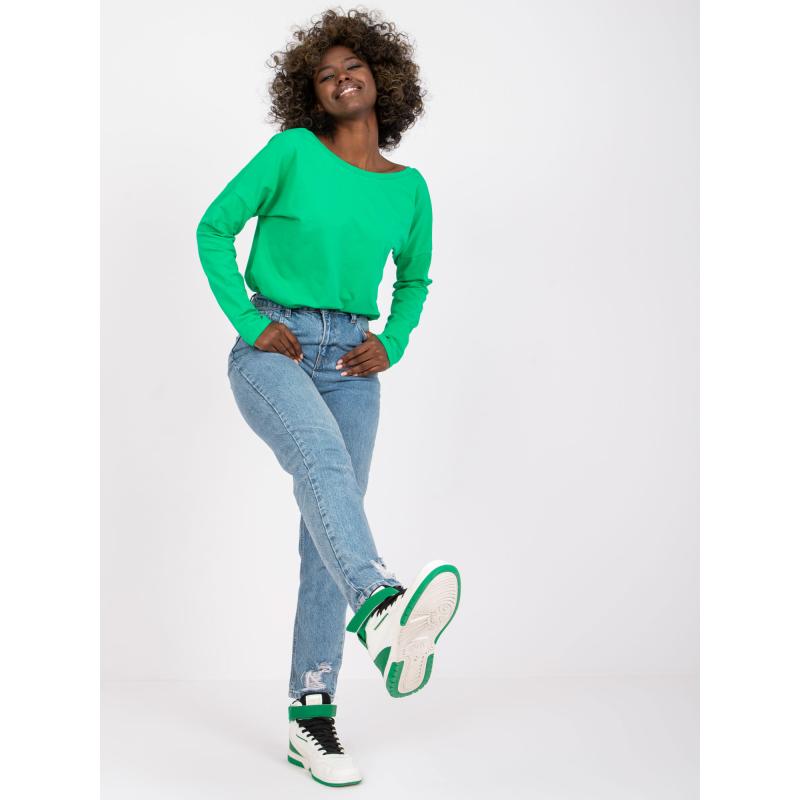 Női alap pamut blúz LARISSA zöld