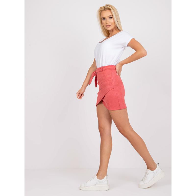 Dámská sukně  asymetrická mini VERCELLI malinová