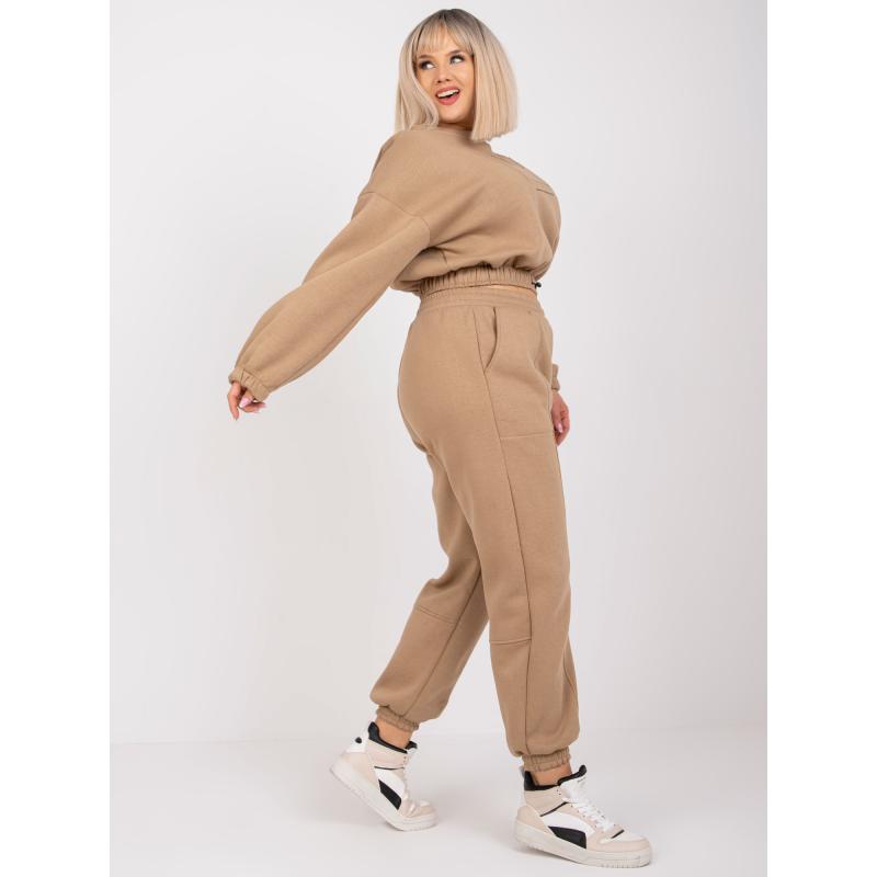 Női plus size szett MALEAH bézs színben