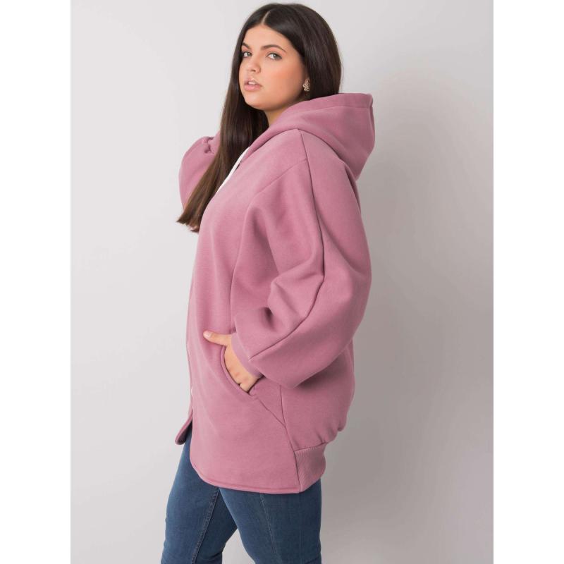 Női plus size pulóver ELLA pink