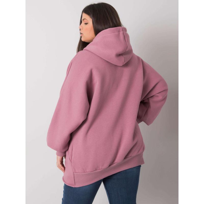 Női plus size pulóver ELLA pink