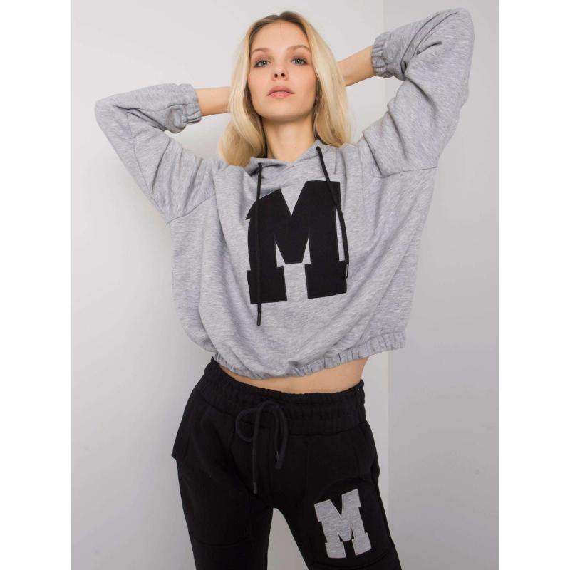 Dámská souprava s nášivkou DANIELLE černošedá 