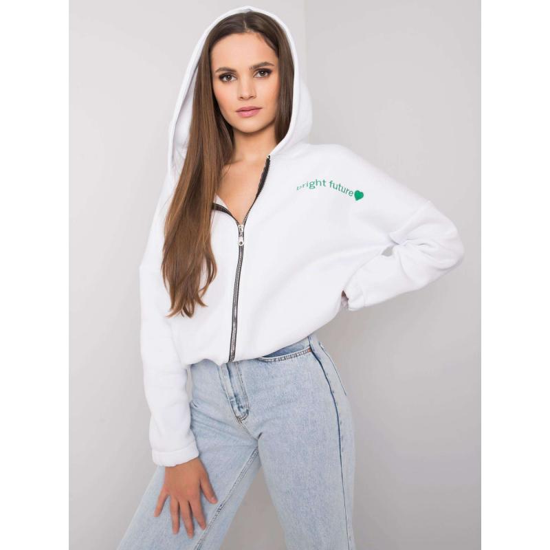 Női hímzett pulóver Michelle RUE PARIS fehér