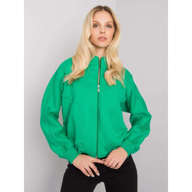 Női kapucnis pulóver EMMA zöld