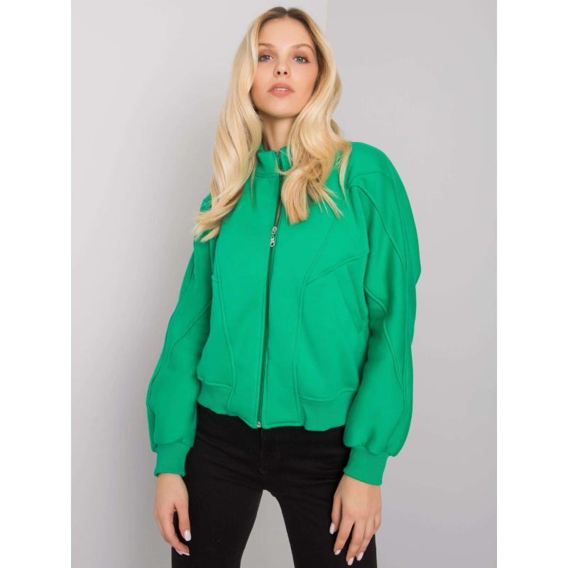 Női kapucnis pulóver EMMA zöld
