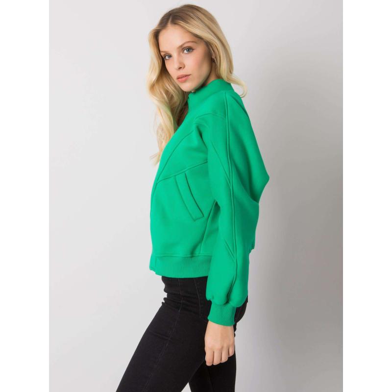 Női kapucnis pulóver EMMA zöld