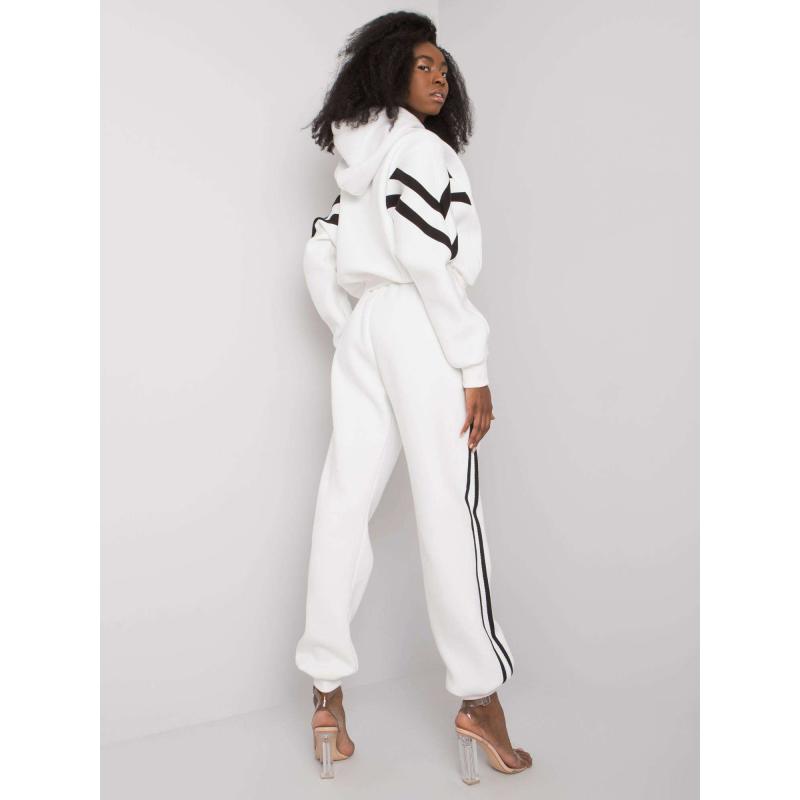 Dámská teplákovka s pruhy STACY bílé 