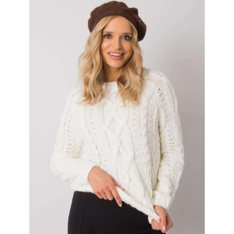 Női barett applikációval barna