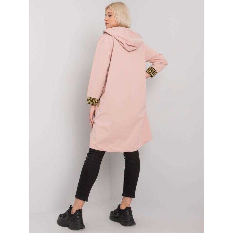 Női kapucnis pulóver LISABON sötét rózsaszín