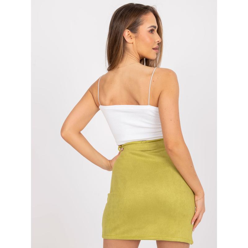 Női mini ymetric szoknya VERCELLI világoszöld