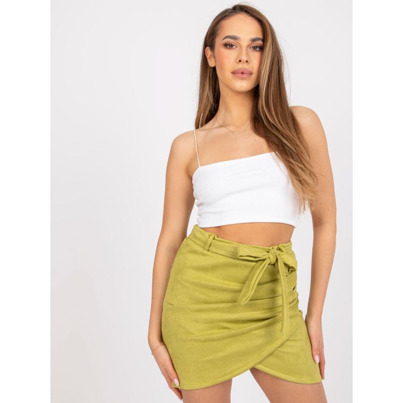 Női mini ymetric szoknya VERCELLI világoszöld