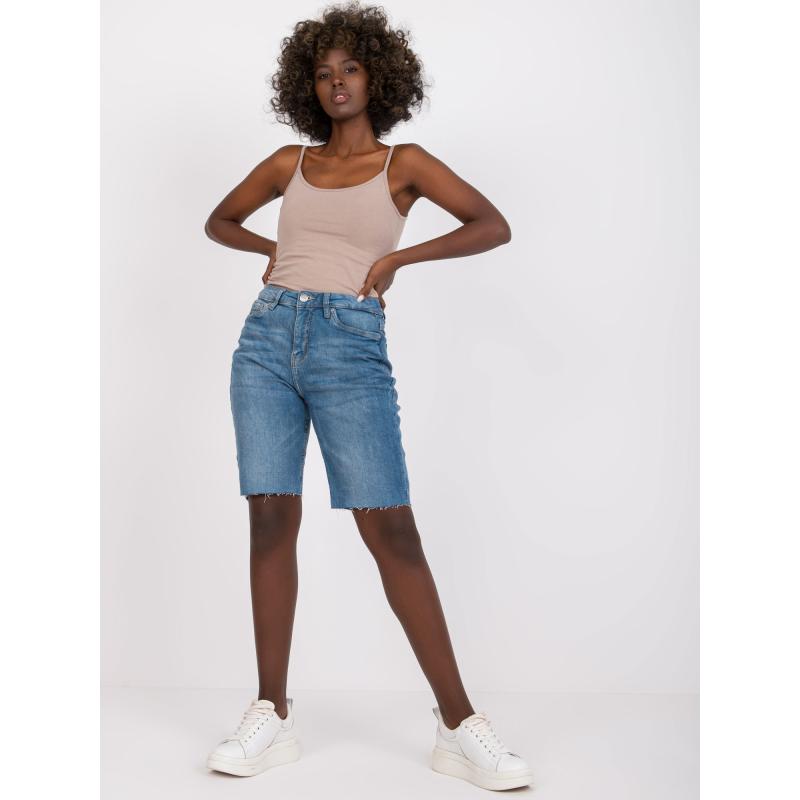 Női farmer rövidnadrág SUBLEVEL Kék