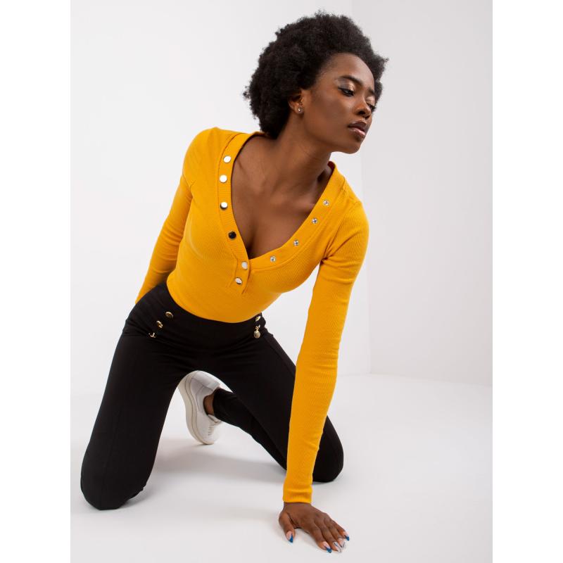 Dámská halenka proužkovaná  Tracy RUE PARIS světle oranžová