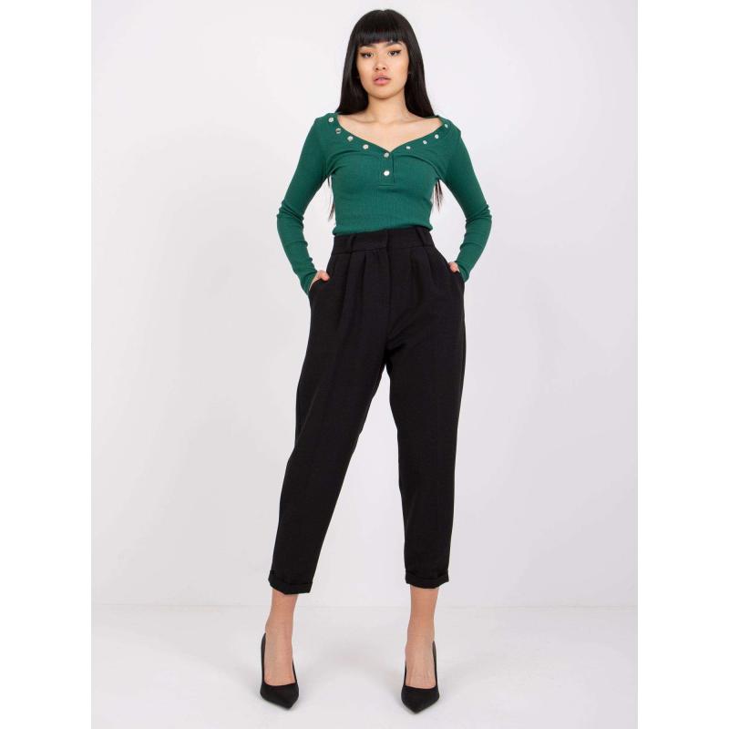 Dámské kalhoty s kapsami NAOMI černé 