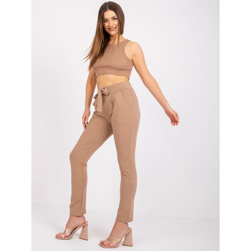 Dámské tepláky Santos RUE PARIS světle hnědé  