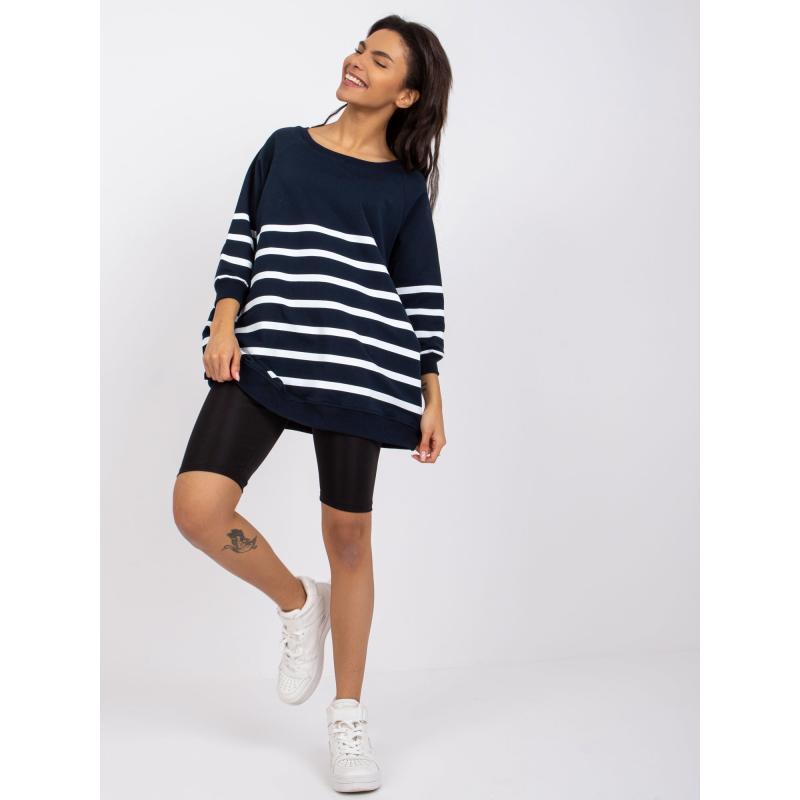 Dámská halenka pruhovaná Sydney RUE PARIS námořnicky modrá a bílá