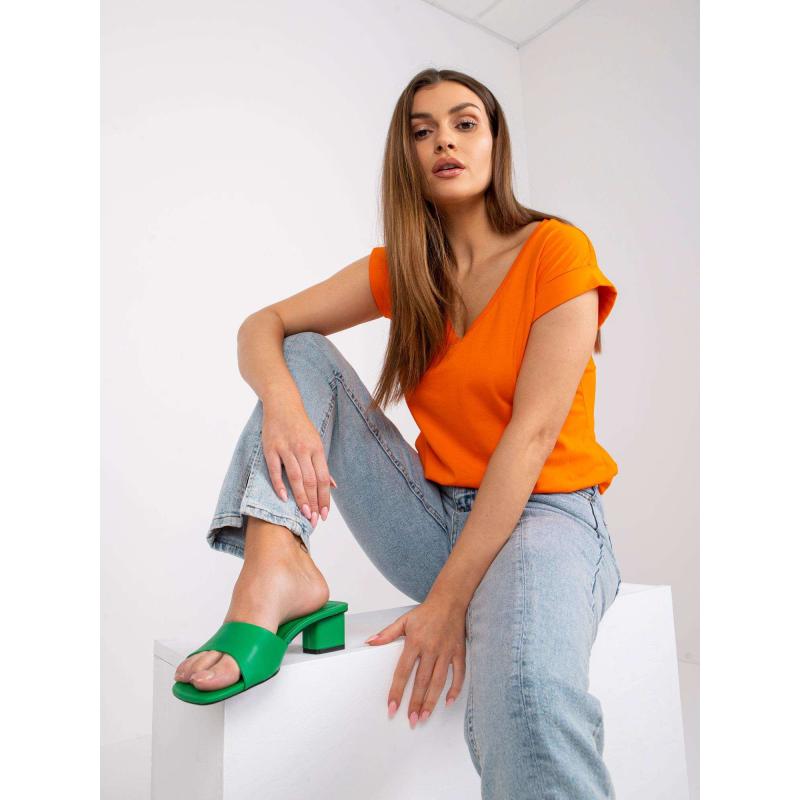 Dámské tričko Atlanta basic RUE PARIS oranžové 