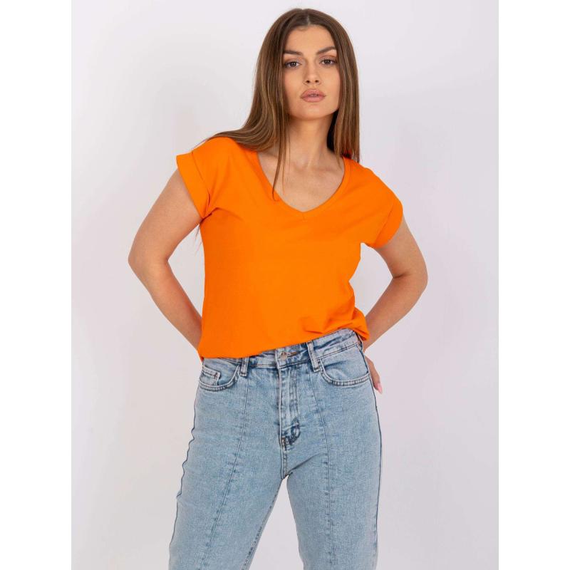 Dámské tričko Atlanta basic RUE PARIS oranžové 