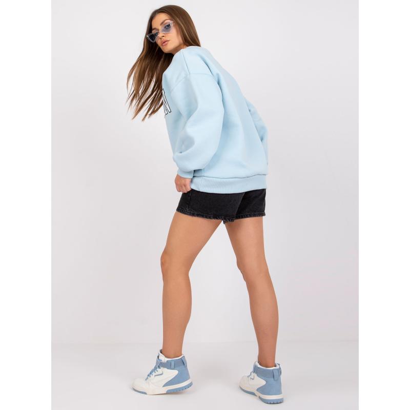 Dámská mikina s potiskem LOS ANGELES světle modrá 
