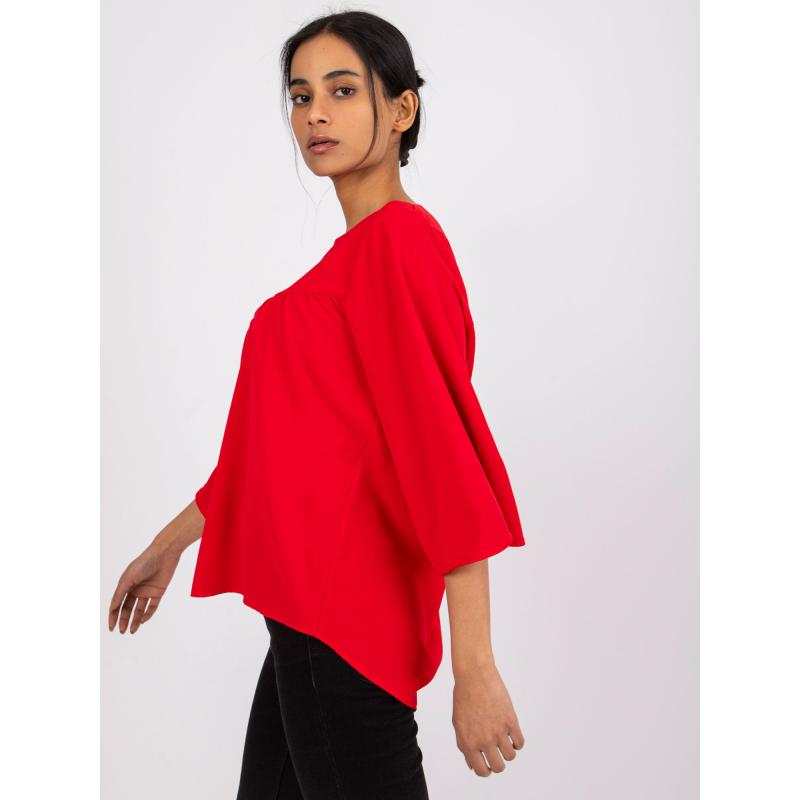Dámská halenka volná Anita RUE PARIS červená 
