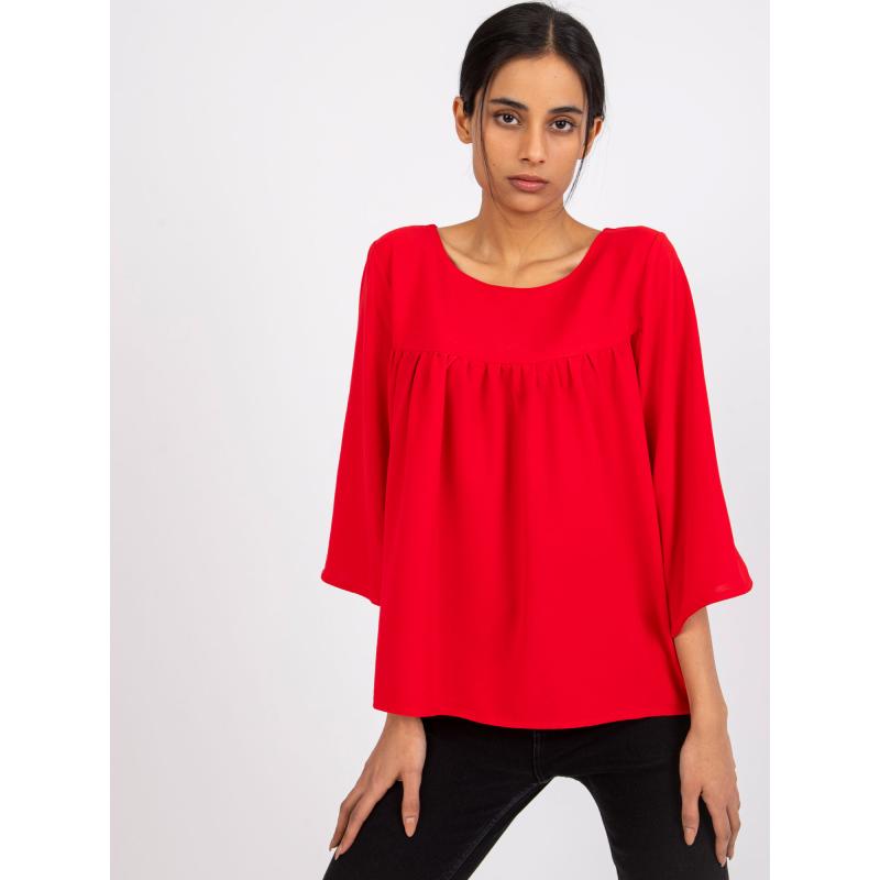 Dámská halenka volná Anita RUE PARIS červená 