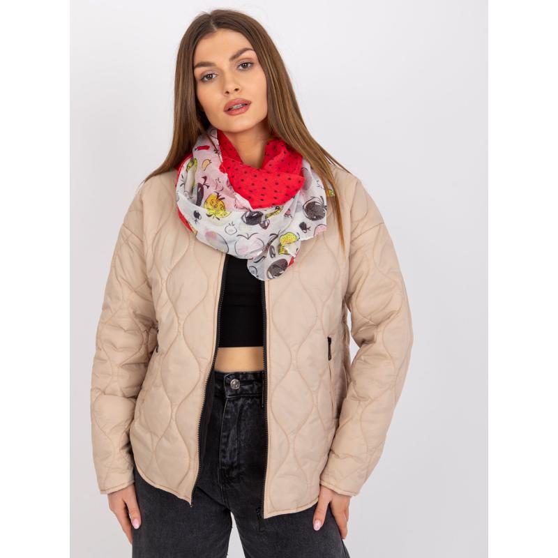 Dámska šatka s potlačou SIDNEY biela a červená