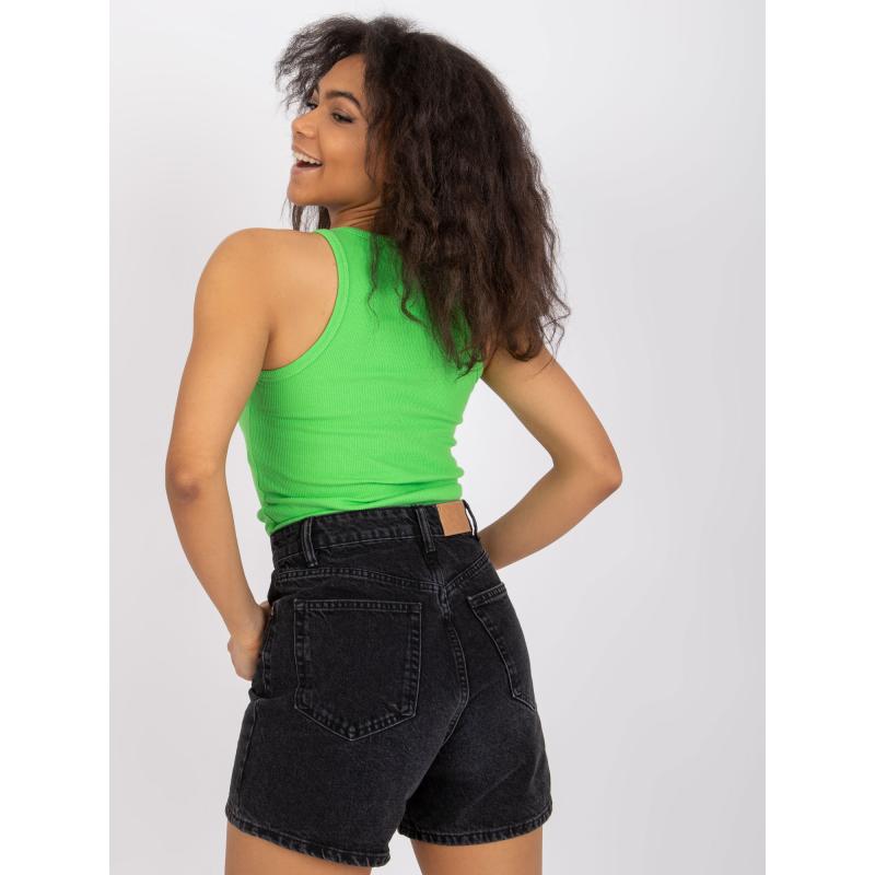 Dámsky top so širokými ramenami Eston RUE PARIS zelený