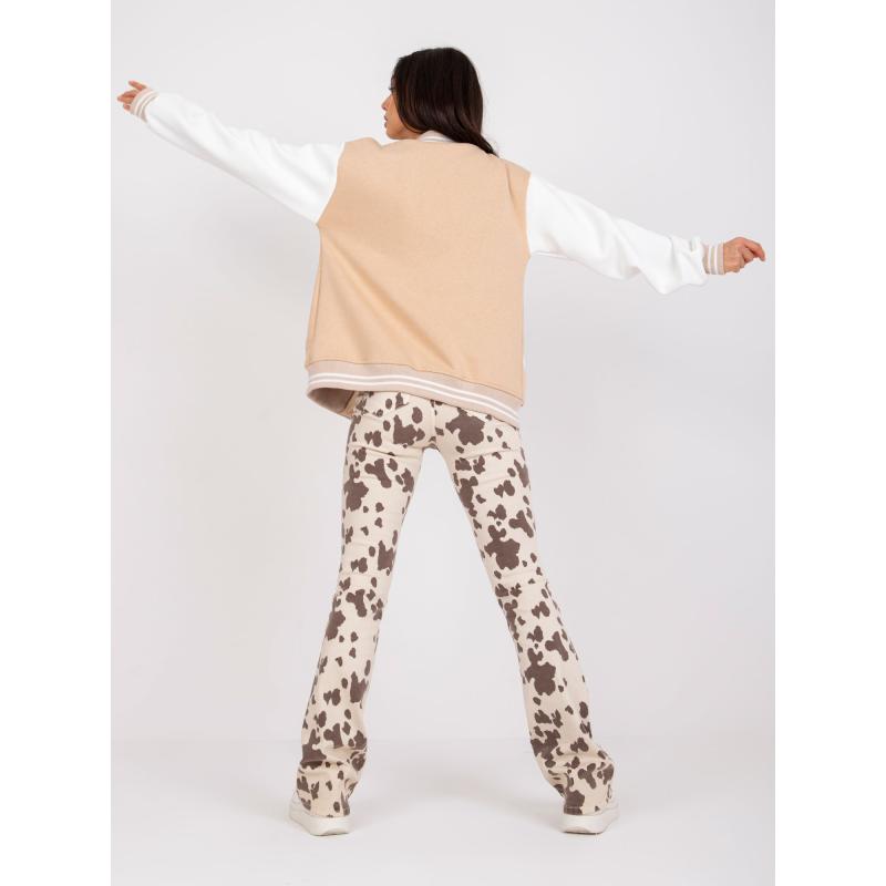 Dámská mikina s kapsami PALMA béžová 