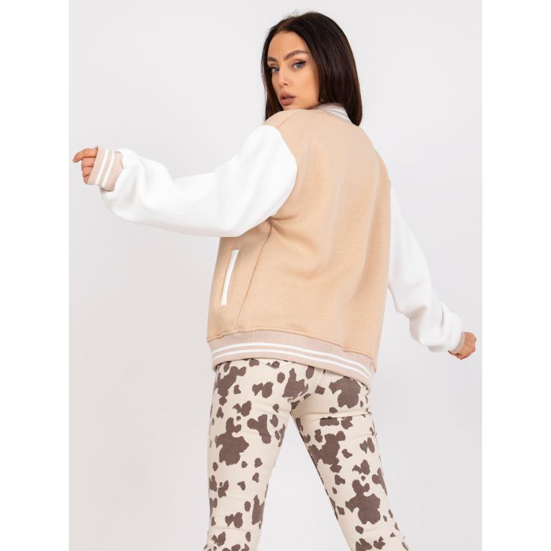 Dámská mikina s kapsami PALMA béžová 