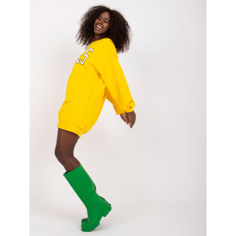 Dámská mikina s potiskem POPPY žlutá 