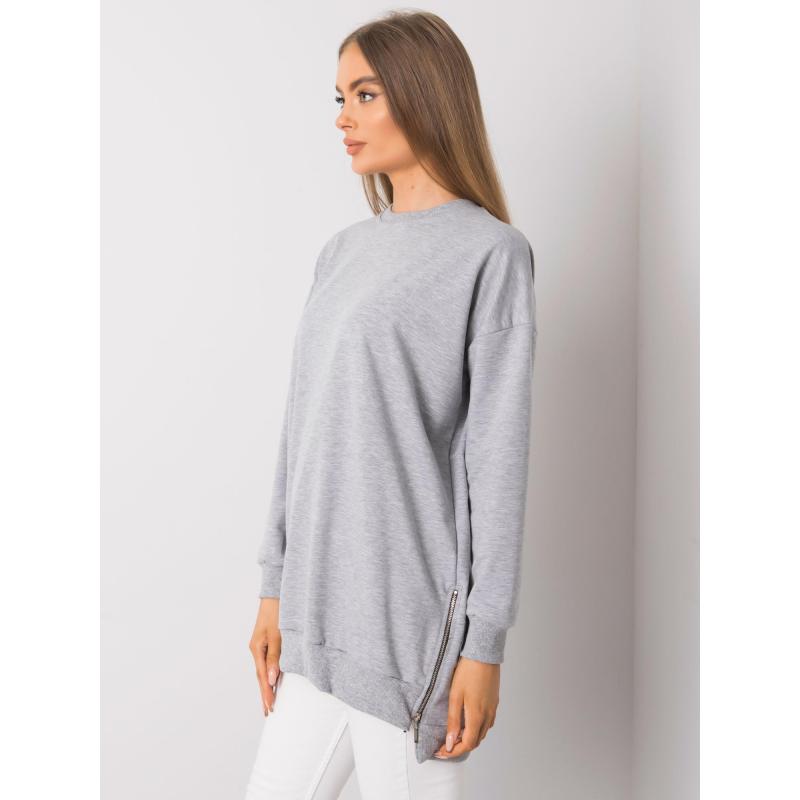 Női hosszú ujjú tunika melange RHIANON szürke