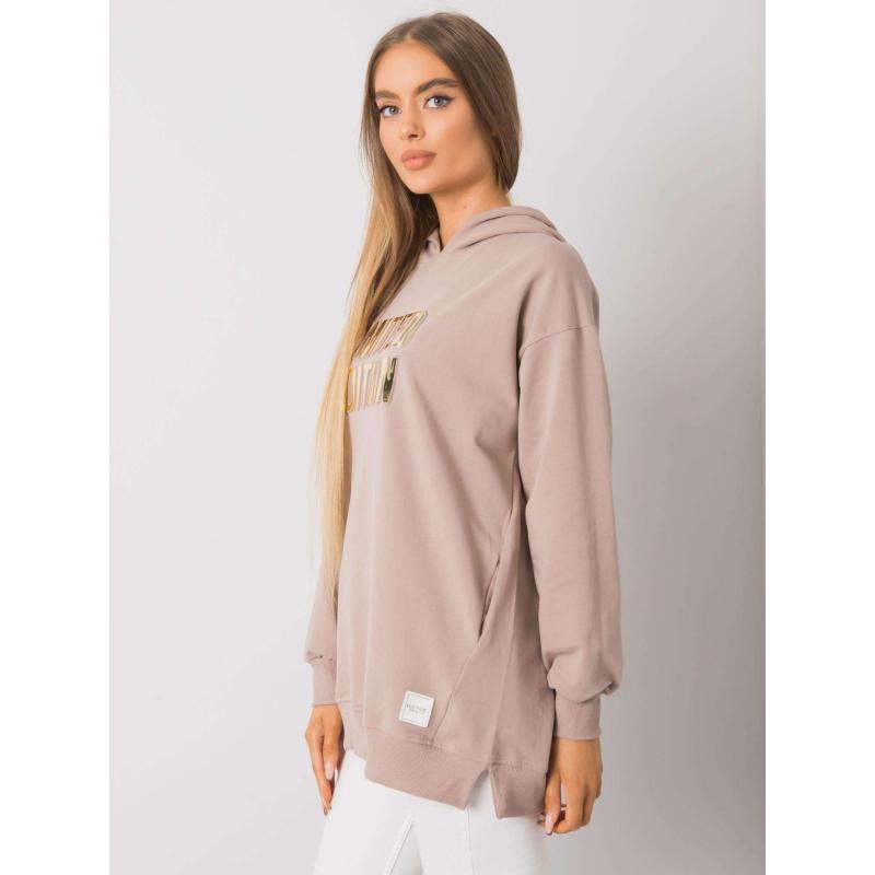 Női pulóver Clothilde RUE PARIS sötétbézs sötétbézs