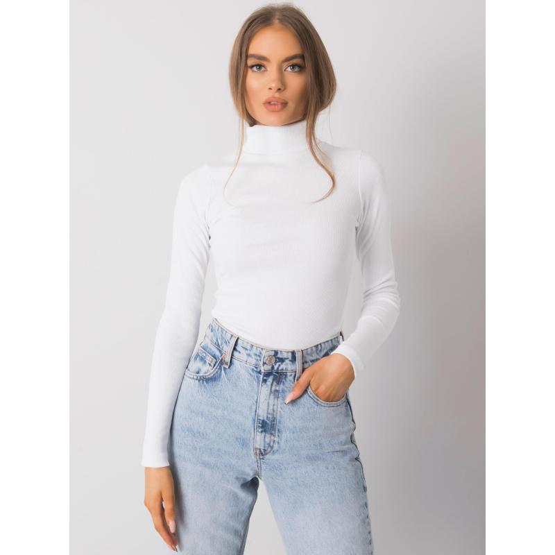 Dámská halenka s rolákem a pruhy Elisee RUE PARIS bílá 