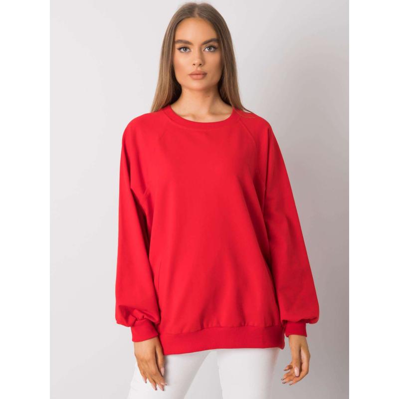Dámská mikina s kapucí Gaelle RUE PARIS červená 