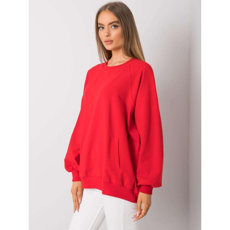 Dámská mikina s kapucí Gaelle RUE PARIS červená 