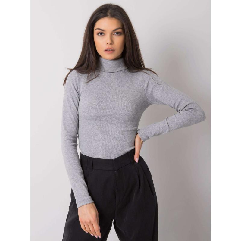 Dámská halenka s rolákem Elisee RUE PARIS šedá  