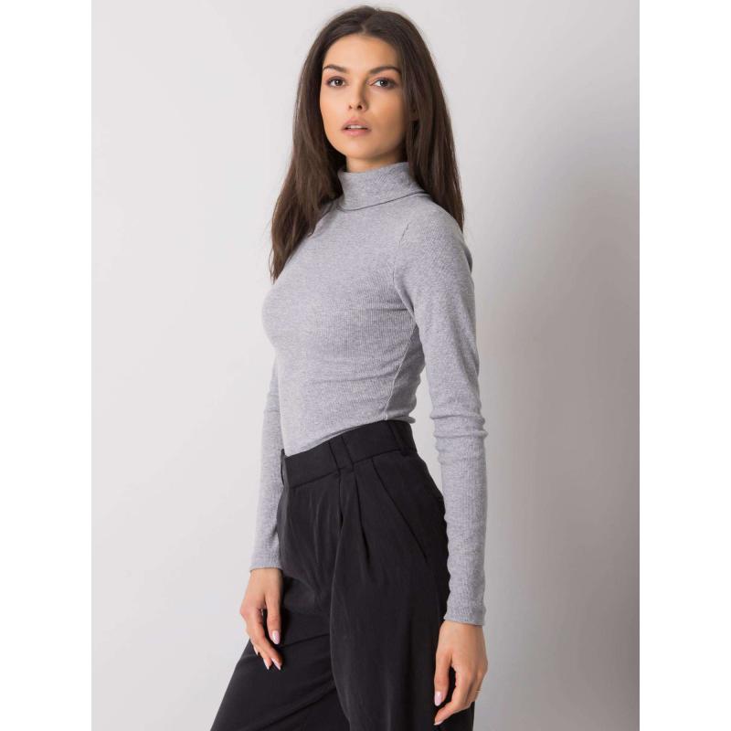 Dámská halenka s rolákem Elisee RUE PARIS šedá  