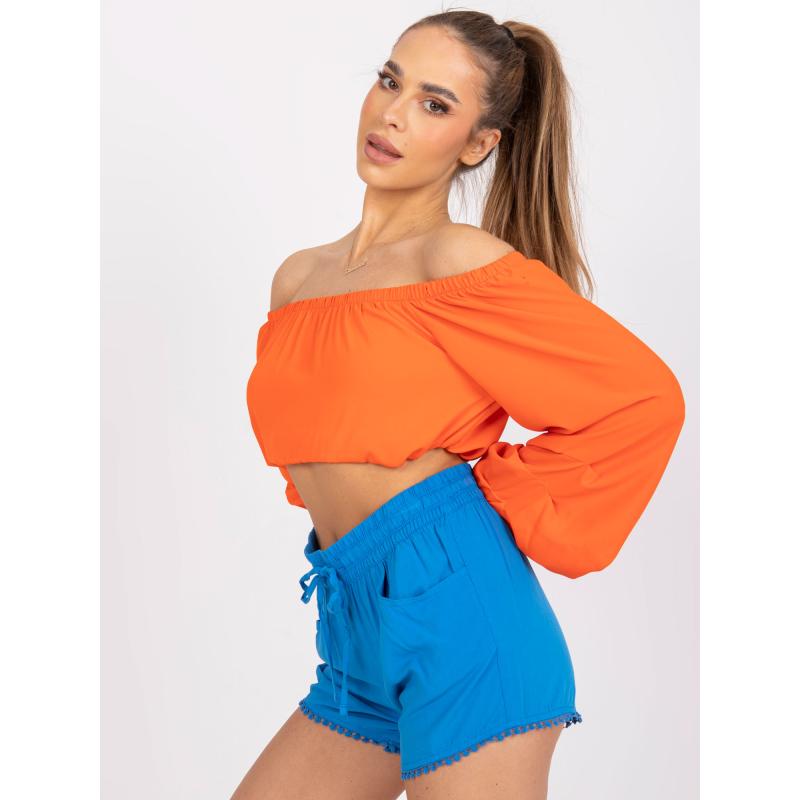 Dámské šortky na léto z viskózy Miya FRESH MADE modré