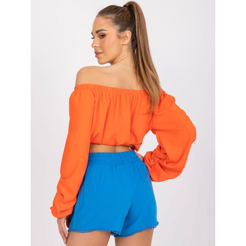 Dámské šortky na léto z viskózy Miya FRESH MADE modré