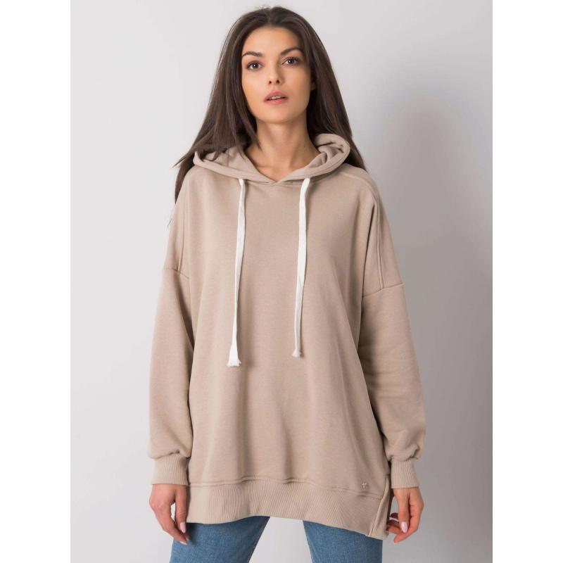 Dámská mikina s kapucí CLEVELAND béžová