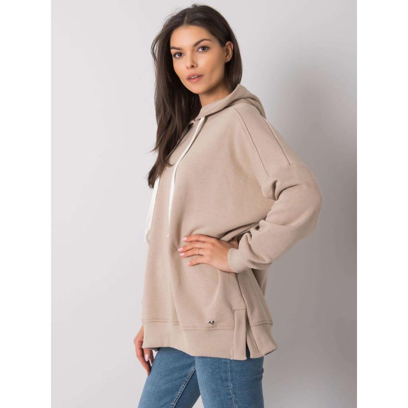 Dámská mikina s kapucí CLEVELAND béžová