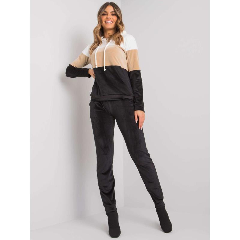 Dámská souprava s kalhotami Dilva RUE PARIS černobílá