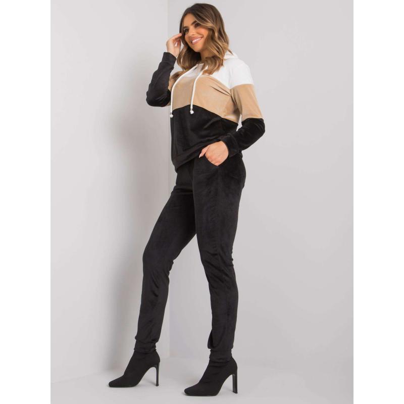 Dámská souprava s kalhotami Dilva RUE PARIS černobílá